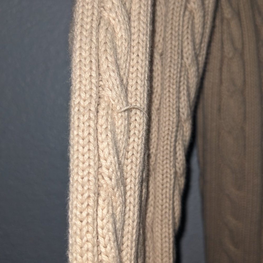L.L. Bean Cable Knit Cardigan - Picture 4 of 11